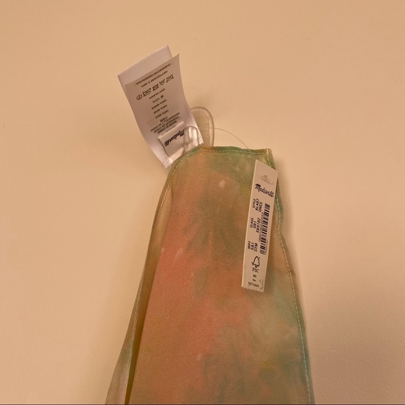 NWT || Madewell || Silk Tie Dye Scarf - Picture 4 of 6